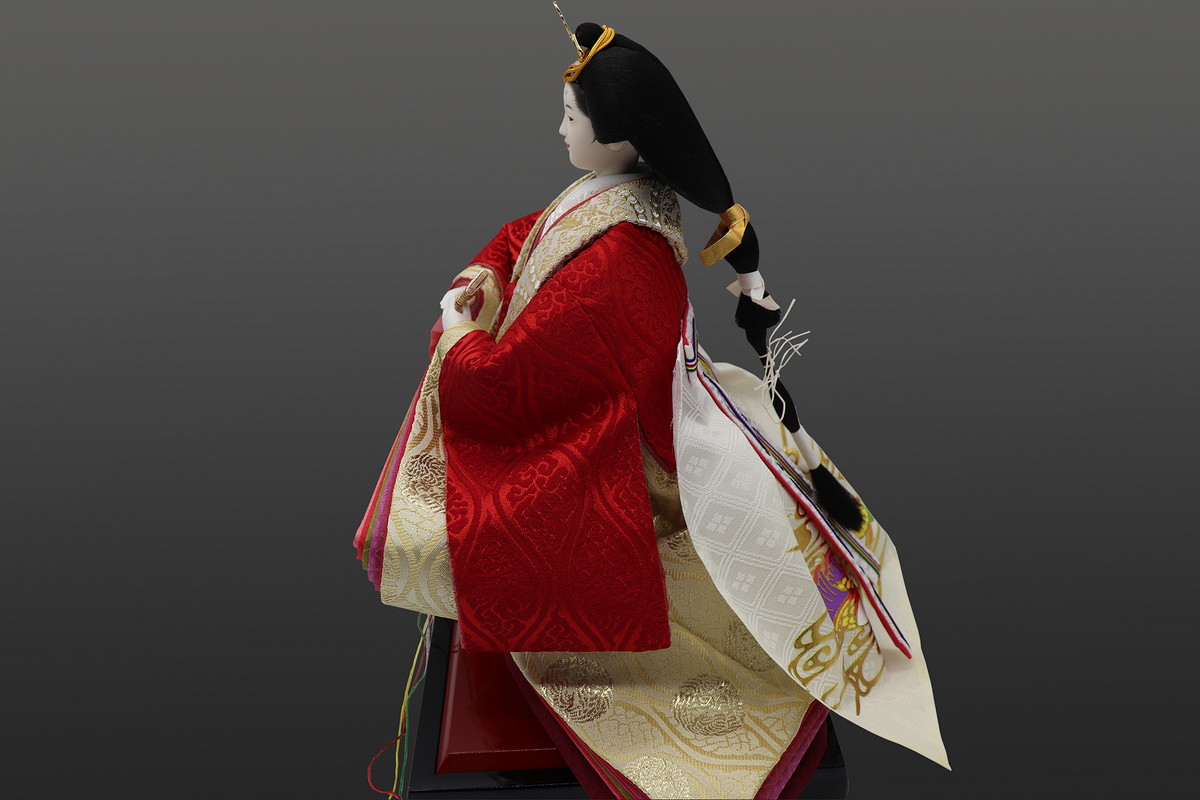 収納 三八桐竹鳳凰黒赤 - 好光人形 収納 三八桐竹鳳凰黒赤 - 好光人形